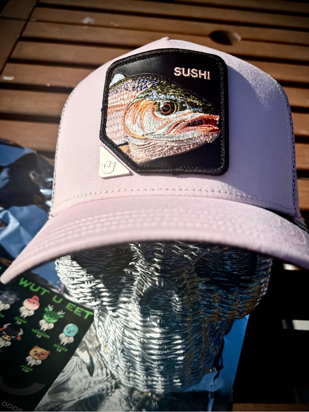 Goorin Bros Sushi Fish Hat U R WUT U EET Mystery Drop 1:6 Rare Snapback- Pink